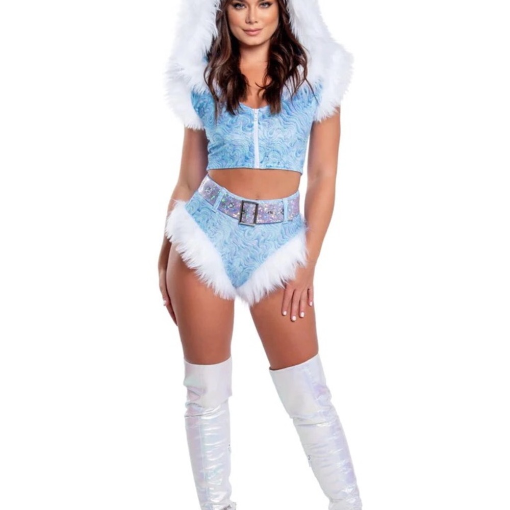 Winter Blue Fur Set